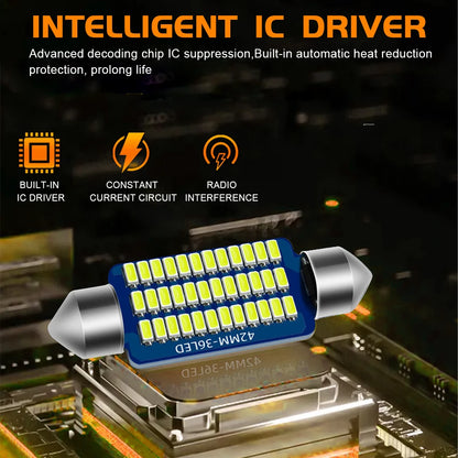 12 éclairages intérieurs LED Canbus pour Chrysler 300C 2005-2020