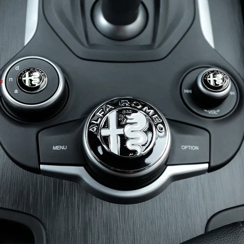 3pcs Alloy Gear Panel Stickers for Alfa Romeo Giulia/Stelvio – Car Accessories | MotorWorld Marketplace