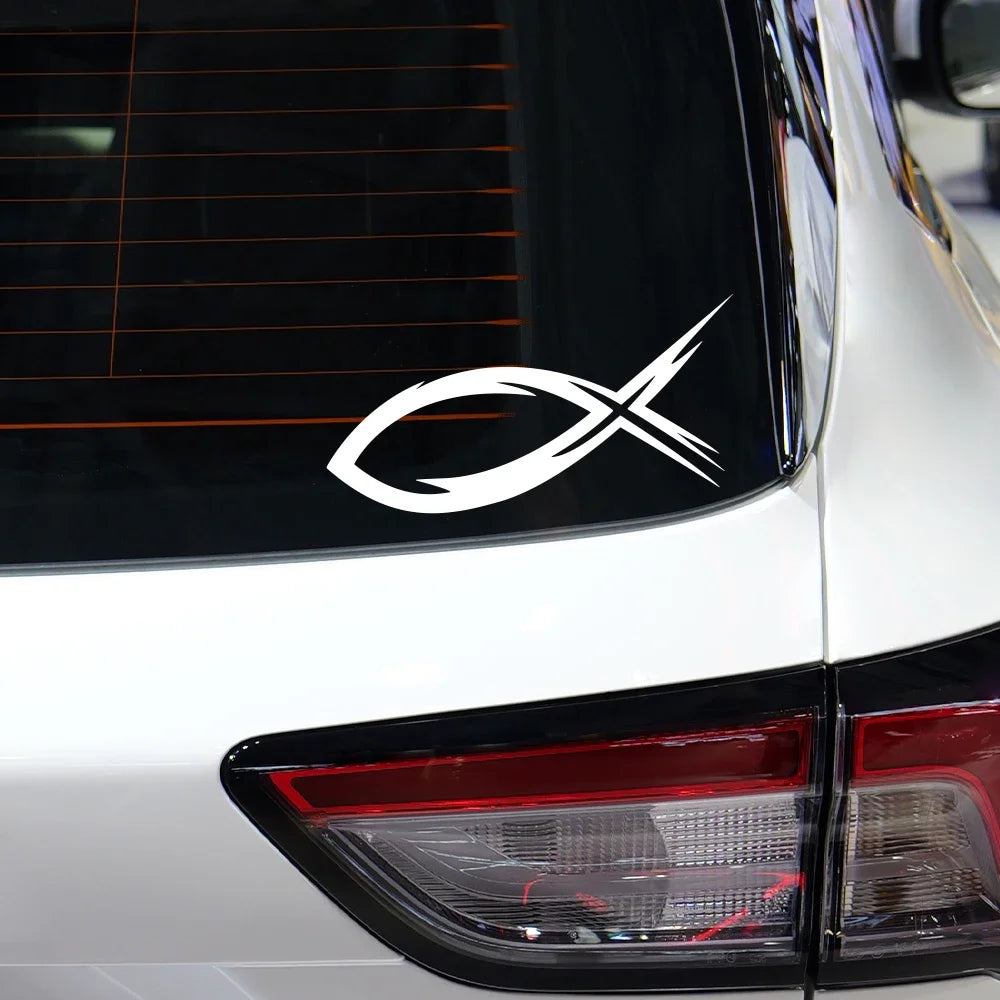 Christian Fish Tribal Vinyl Decal – Pro Auto Accessory