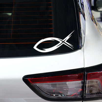 Christian Fish Tribal Vinyl Decal – Pro Auto Accessory