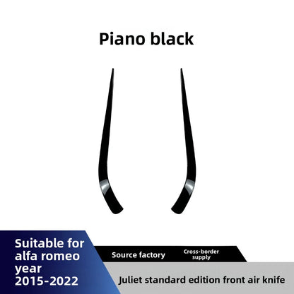 Alfa Giulia 2015-22 Front Air Dam Vinyl Kit – Premium Upgrade Piano Black – Car Accessories | MotorWorld Marketplace