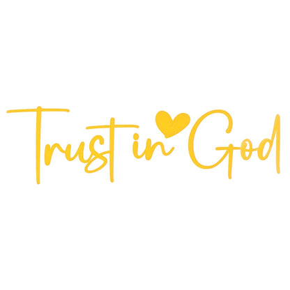 Trust In God Mirror Decal – Faith Vinyl for Car Professionals