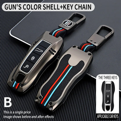Zinc Alloy Smart Key Case for Porsche 911 Cayenne Taycan Grey Color Set-1 China Mainland – Car Accessories | MotorWorld Marketplace