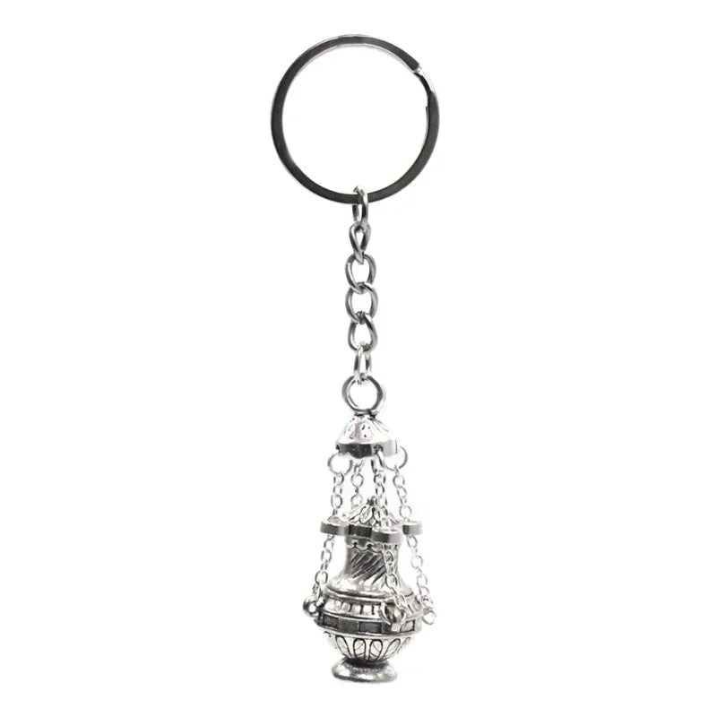 Christian Incense Burner Keychain – Auto & Bag Pendant Gift – Car Accessories | MotorWorld Marketplace