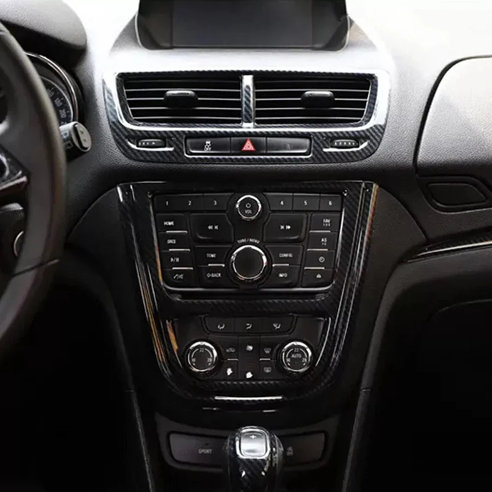 Carbon Fiber Console Panel Cover for Buick Encore 2013-2015