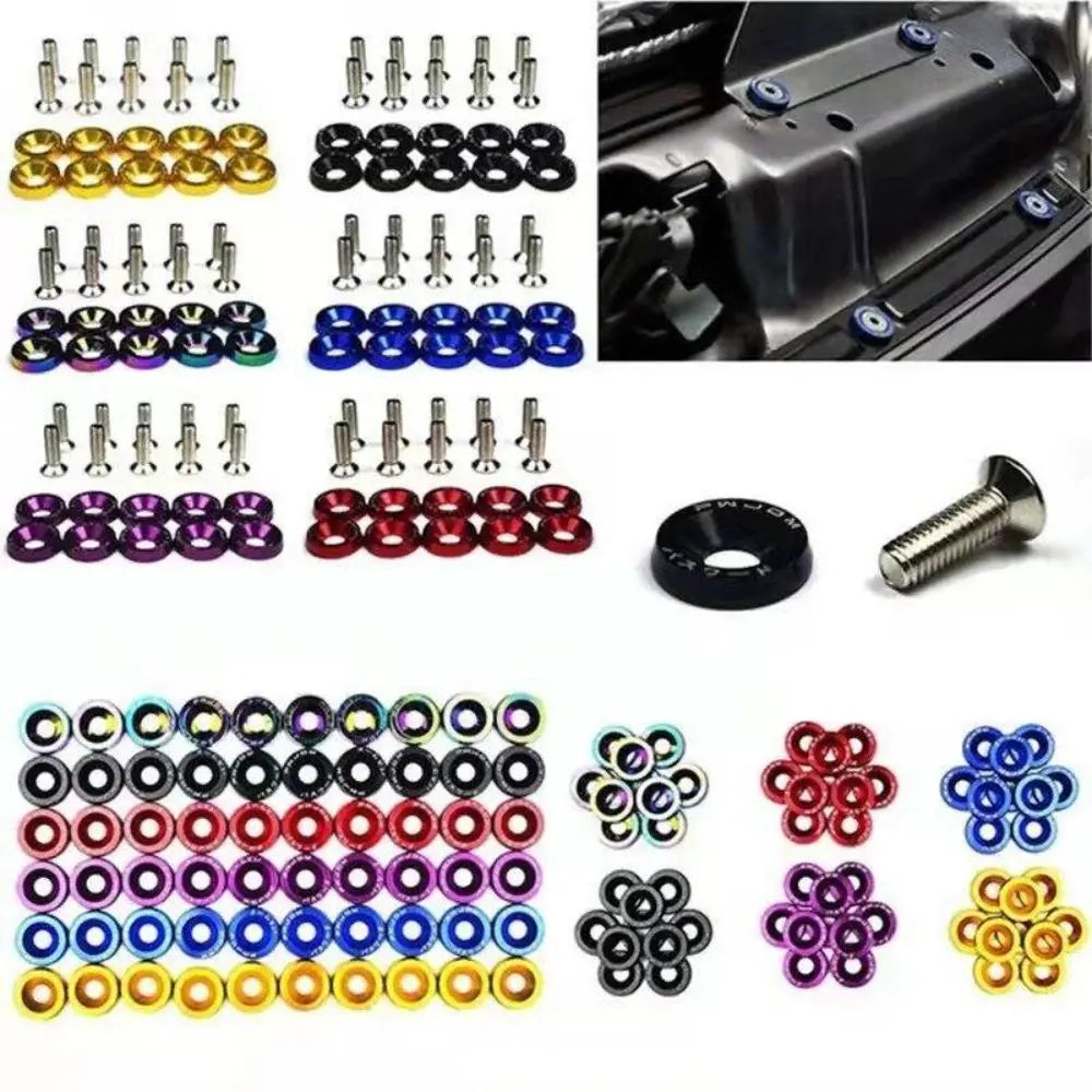 10Pcs M6 JDM Aluminum Washers Hex Screws Car/Scooter Mods – Car Accessories | MotorWorld Marketplace