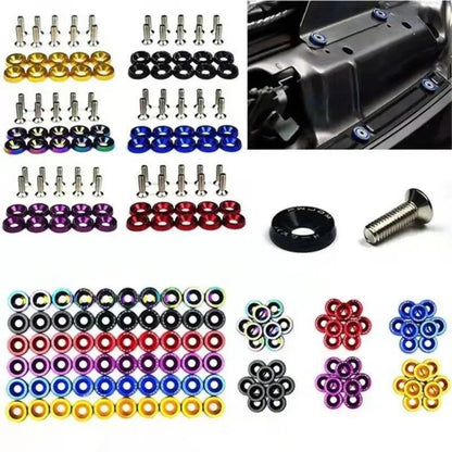 10Pcs M6 JDM Aluminum Washers Hex Screws Car/Scooter Mods – Car Accessories | MotorWorld Marketplace