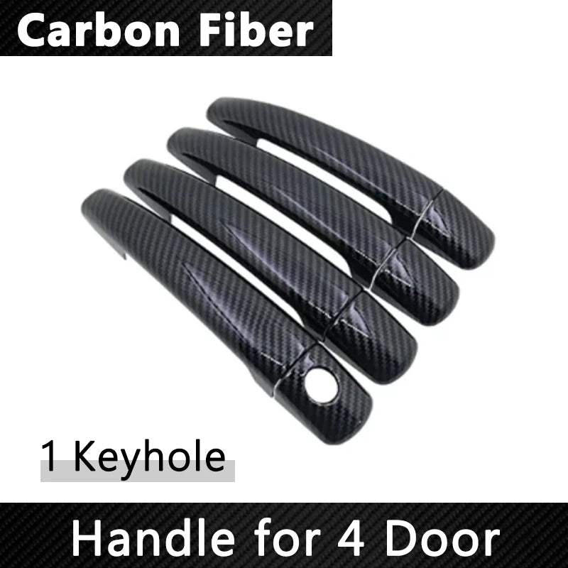 (NOT SOLD TO USA) Gloss Black Carbon Fiber Door Handle Covers for DS3 09-19 1 Keyhole 4 door – Car Accessories | MotorWorld Marketplace