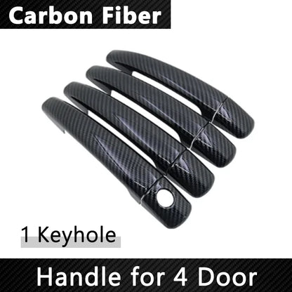(NOT SOLD TO USA) Gloss Black Carbon Fiber Door Handle Covers for DS3 09-19 1 Keyhole 4 door – Car Accessories | MotorWorld Marketplace