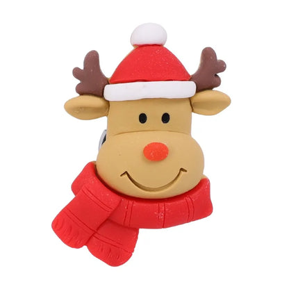 3D Christmas Car Air Vent Aroma Clip – Santa & Elk Resin Decor