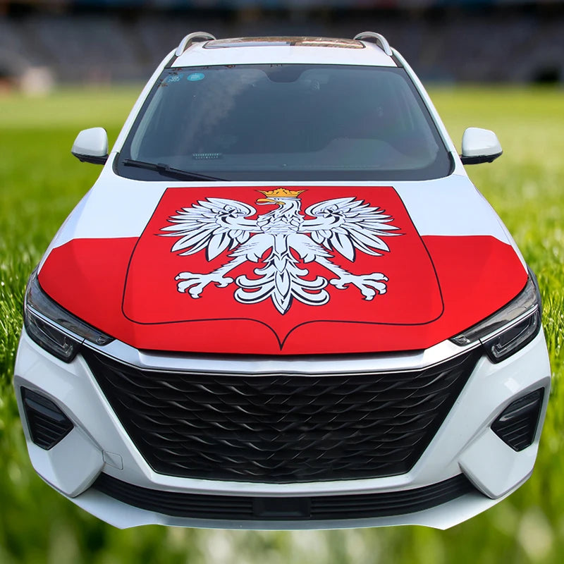 National Flag Car Hood Cover 115x160CM – Custom Engine Wrap