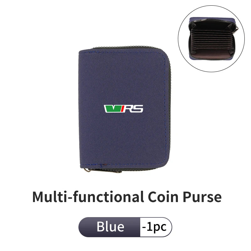 Skoda VRS Coin Card Zip Wallet – Secure Auto Storage Pouch