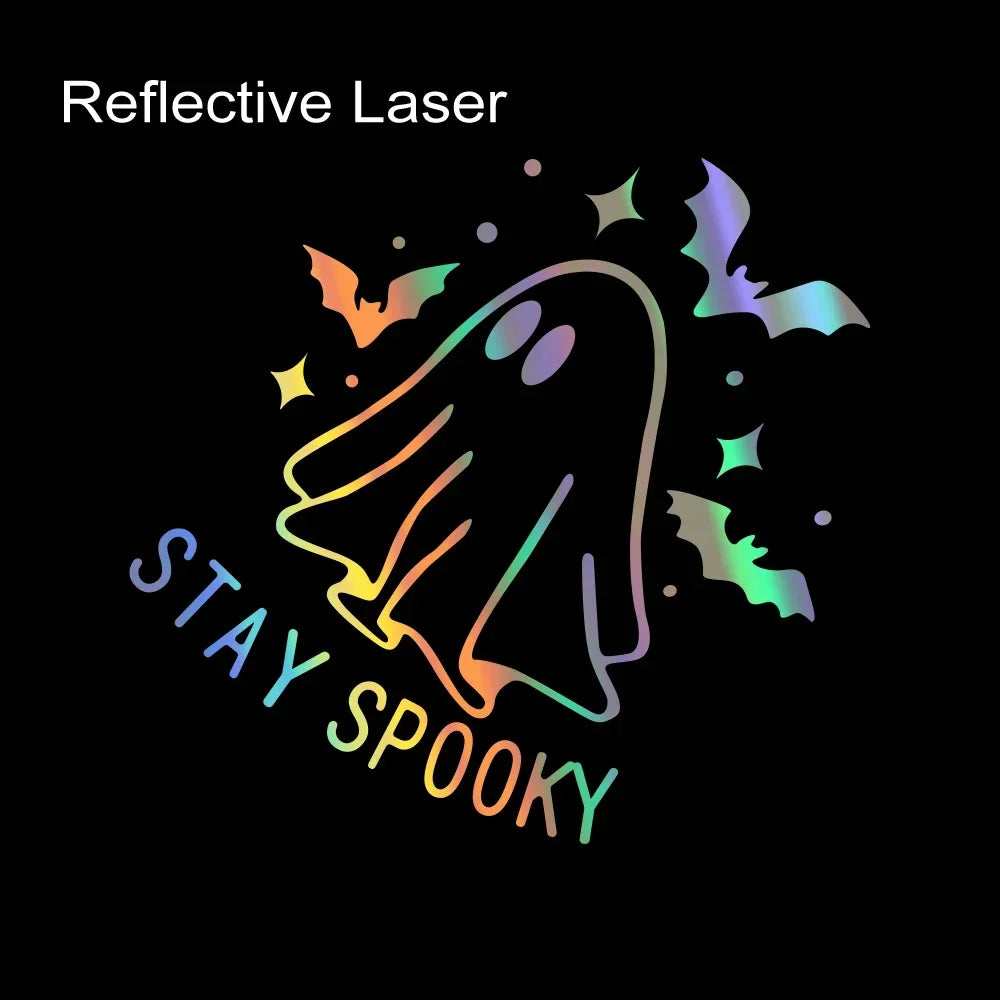 Reflective Waterproof Halloween Bat Ghost Car Vinyl Decal Laser – Car Accessories | MotorWorld Marketplace