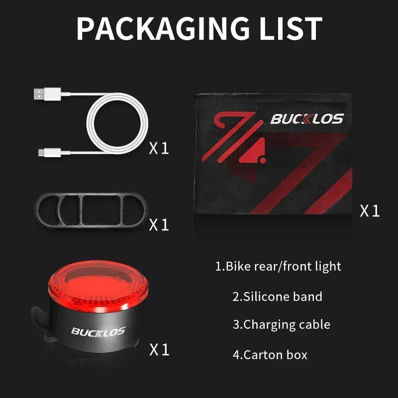 BUCKLOS LED Bike Light Set, Rechargeable COB Front & Rear – Car Accessories | MotorWorld Marketplace