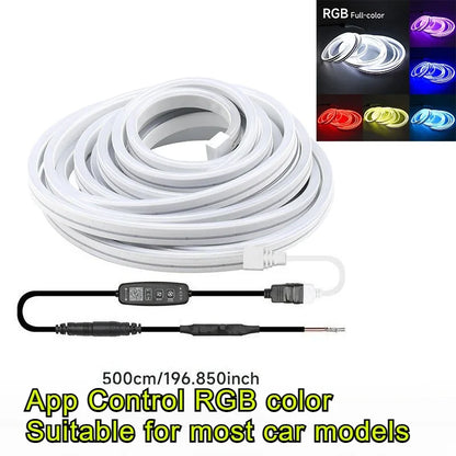 RGB 5M Trunk LED Strip, Waterproof, APP Control, 12V Plug & Play RGB Color App Contro 5M – Car Accessories | MotorWorld Marketplace