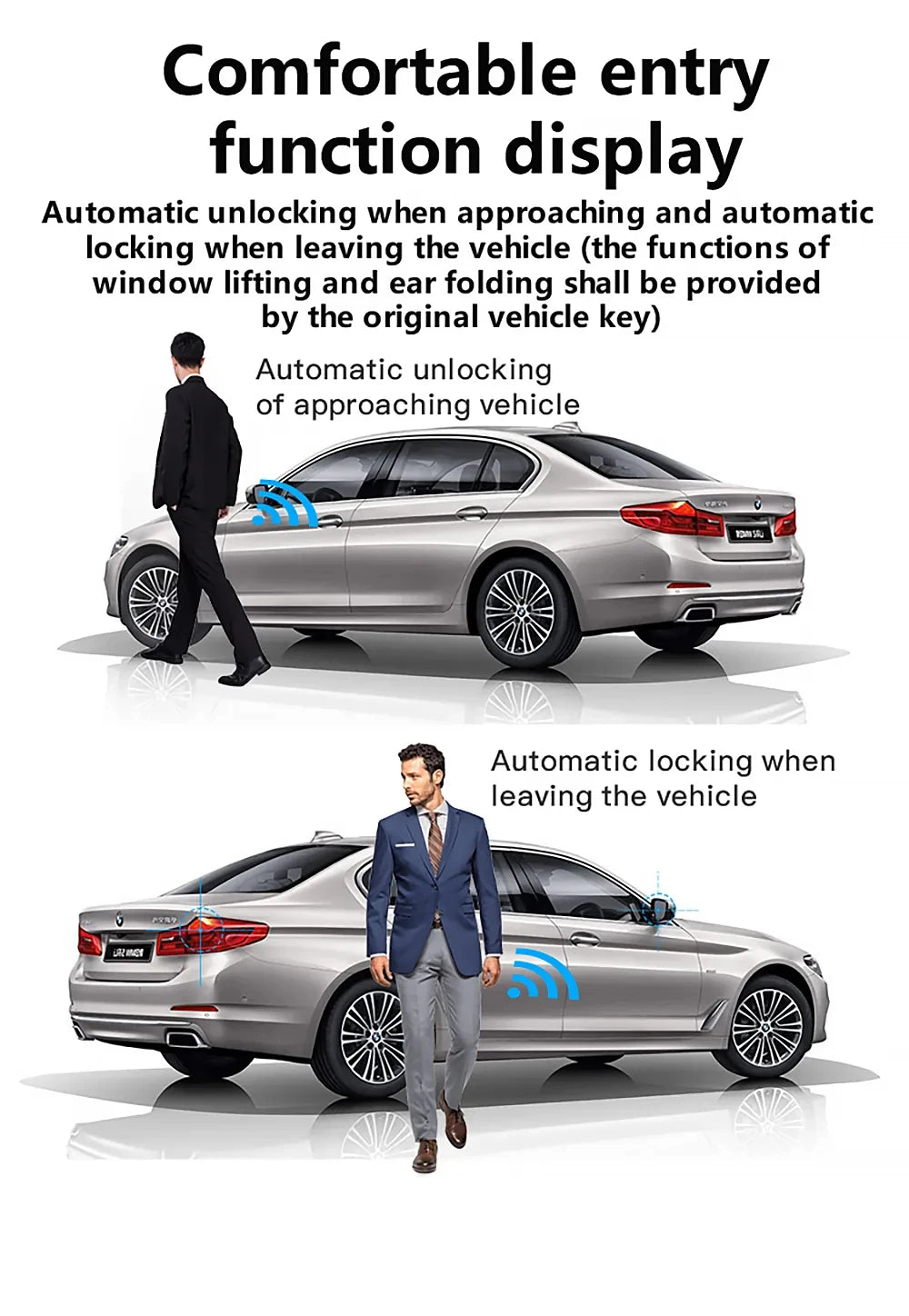 Clé intelligente universelle LCD B-One pour BMW, Benz, Audi et plus