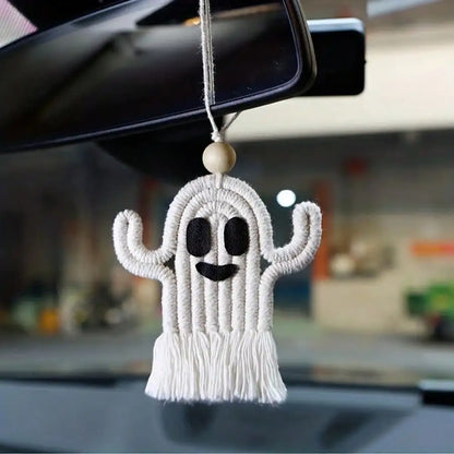 Handmade Ghostly Tassel Pendant – Halloween Car Decor WHITE United States – Car Accessories | MotorWorld Marketplace
