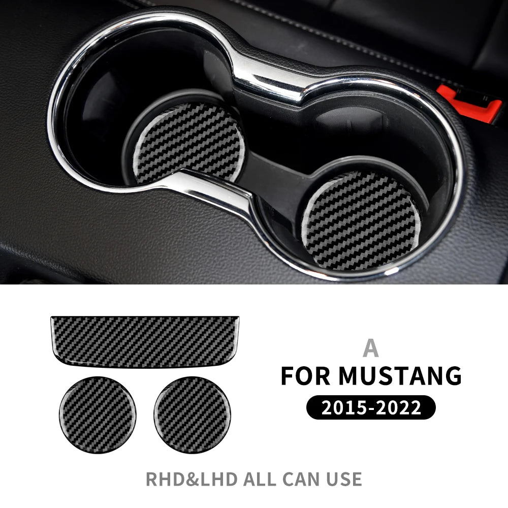 Real Carbon Fiber Interior Trim for Ford Mustang 2015-2023 32 Soft Carbon – Car Accessories | MotorWorld Marketplace
