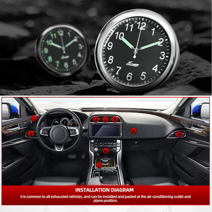 Luminous Quartz Stick-On Car Clock – Pro Auto Accessory