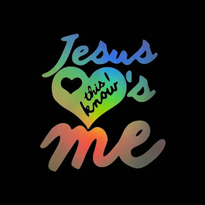 Christian Jesus Cross Car Sticker – Durable Vinyl Decal