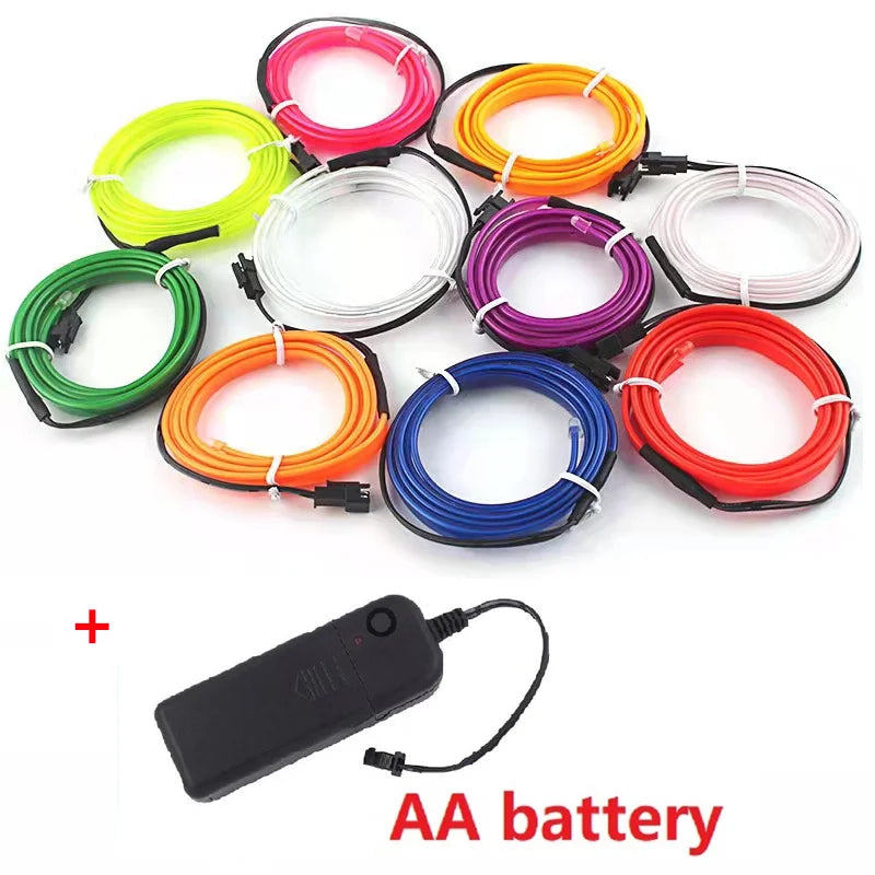 Flexible Car LED Neon Strip Light 1-5M USB/Cigar, Pro Decor With Battery Box – Car Accessories | MotorWorld Marketplace