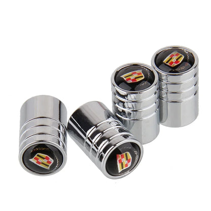 (NOT SOLD TO USA) 4PCS Alloy Valve Caps for Cadillac ATS CT6 SRX Escalade Silver – Car Accessories | MotorWorld Marketplace