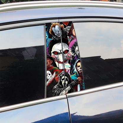 Horror Ghost B Pillar Car Stickers | Waterproof, UV-Proof – Car Accessories | MotorWorld Marketplace