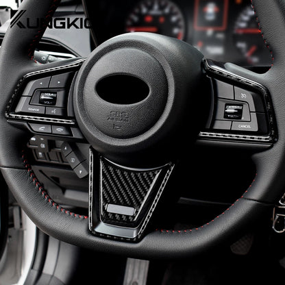 Real Carbon Fiber Steering Wheel Trim for WRX 2022-2024 – Car Accessories | MotorWorld Marketplace