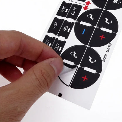 AC Control Button Repair Decals for GMC Chevy Buick Trucks