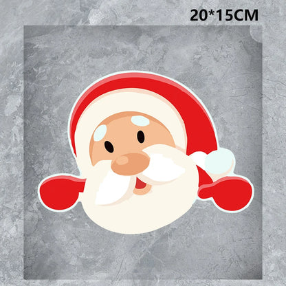 Christmas Santa Claus Waterproof Reflective Car Sticker Decal