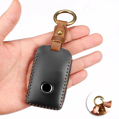 Premium Leather Mazda Key Case, Fits 3/4 Button, Durable