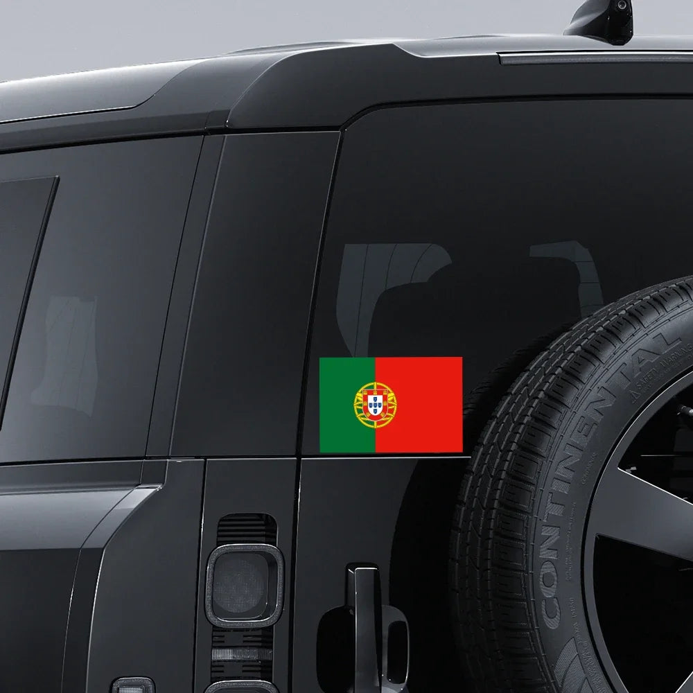3Pcs Portugal Flag Car Vinyl Decals for Pro Auto Styling