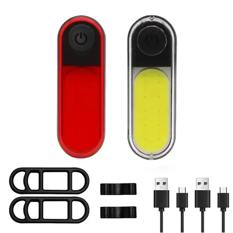 BUCKLOS LED Bike Light Set, Rechargeable COB Front & Rear M3-PAIR-200mAh – Car Accessories | MotorWorld Marketplace
