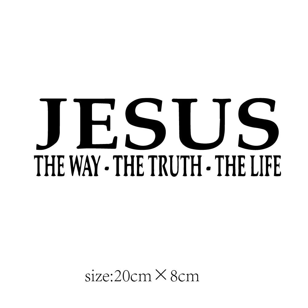 Jesus The Way Truth Life Vinyl Decal – Pro Car Sticker