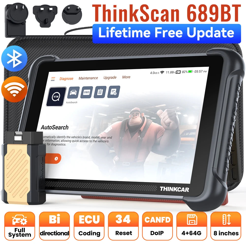 THINKSCAN 689BT Pro OBD2 Scanner ECU Coding & 34 Resets THINKSCAN 689BT – Car Accessories | MotorWorld Marketplace