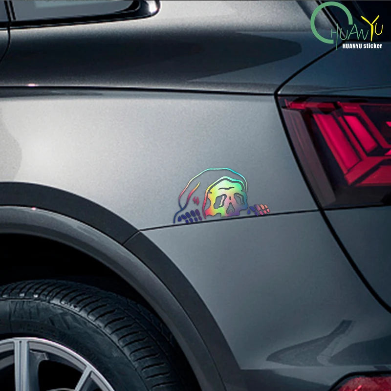 Peep Skeleton Car Sticker – Halloween Die-Cut Vinyl Decal – Car Accessories | MotorWorld Marketplace