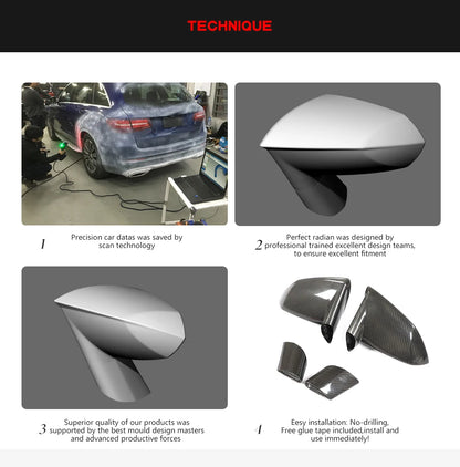 Dry Carbon Mirror Cover Trim for Gallardo LP550/560/570