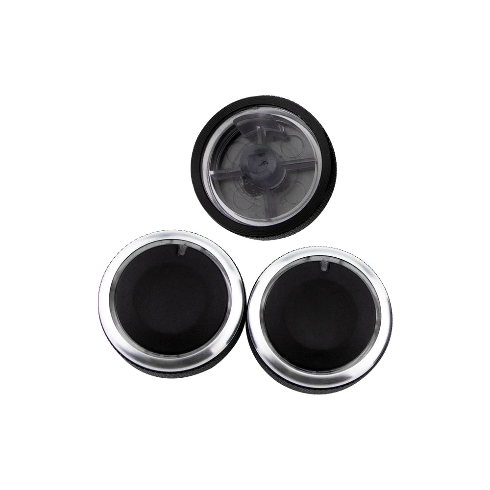 Lot de 3 boutons de climatisation en aluminium pour Chevrolet Sail 2008-2014 
