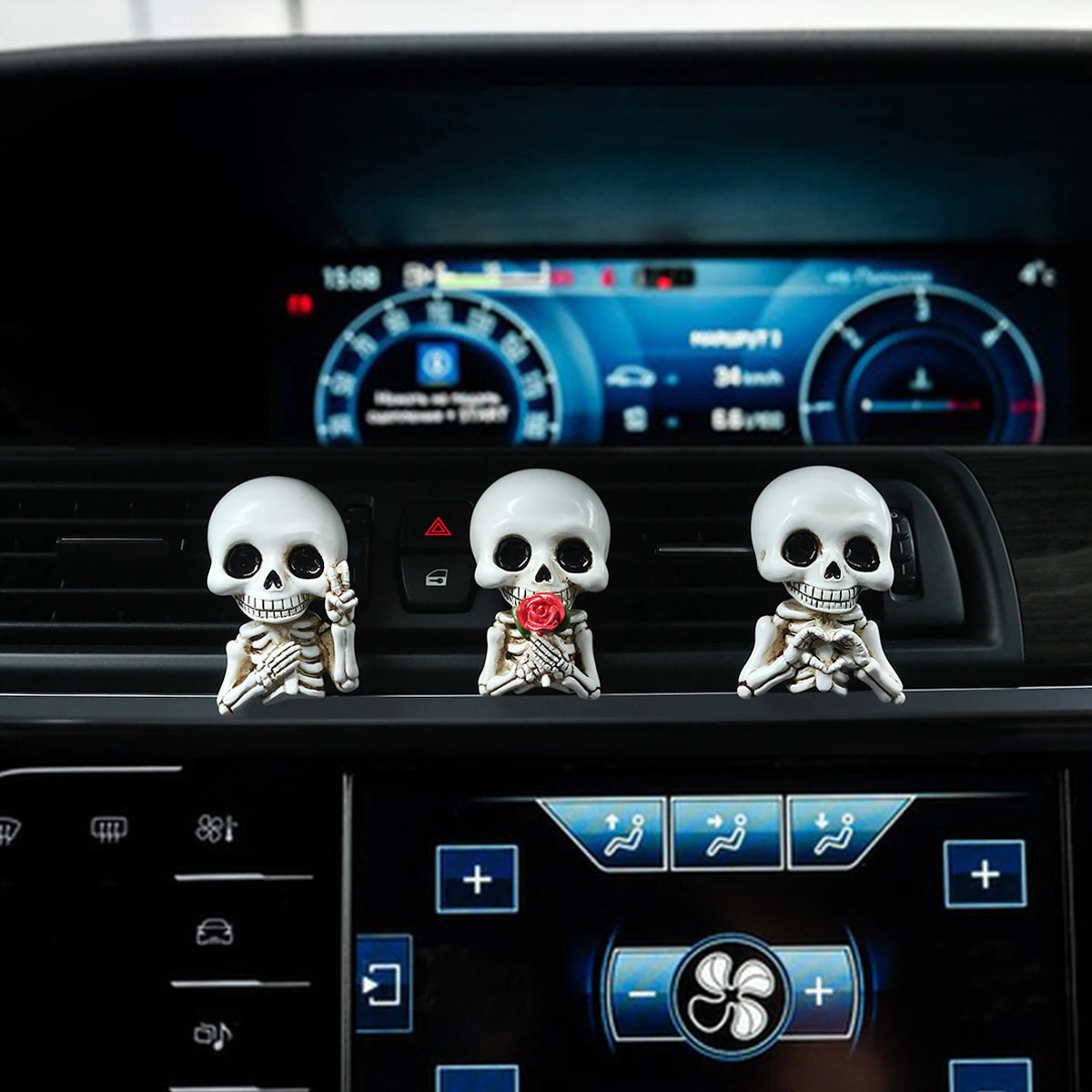 3pcs Skull Hand Car Air Vent Fragrance Clips Halloween Decor – Car Accessories | MotorWorld Marketplace