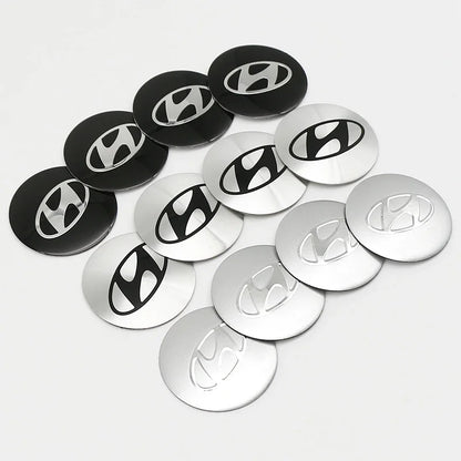 4Pcs Hyundai Wheel Hub Caps 56/60/65mm (2.02/2.36/2.56imch)