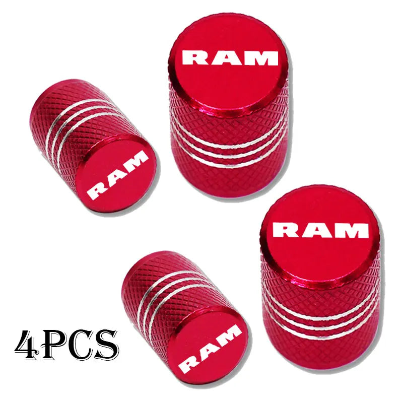 RAM SRT 1500-3500 Valve Stem Caps Set - Waterproof, Pro Quality