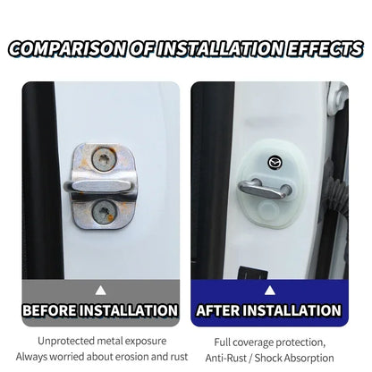 Mazda Door Silicone Protector Shockproof Scratch-Resist 4pcs