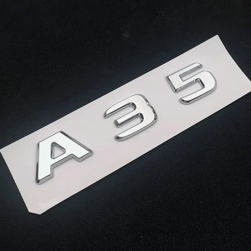 ABS Chrome Trunk Emblem for Mercedes A35 A45 AMG W177/W176