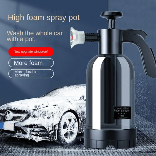 2L Hand Pump Foam Sprayer with 3 Nozzles | Snow Foam Car Wash & Window Cleaning