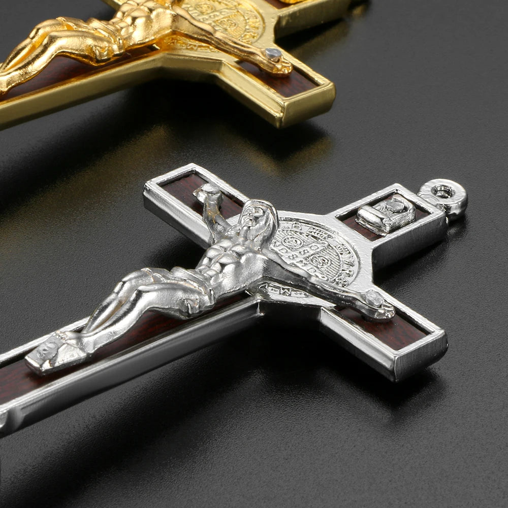 Metal & Wood Jesus Cross Dashboard Ornament – Auto Interior – Car Accessories | MotorWorld Marketplace