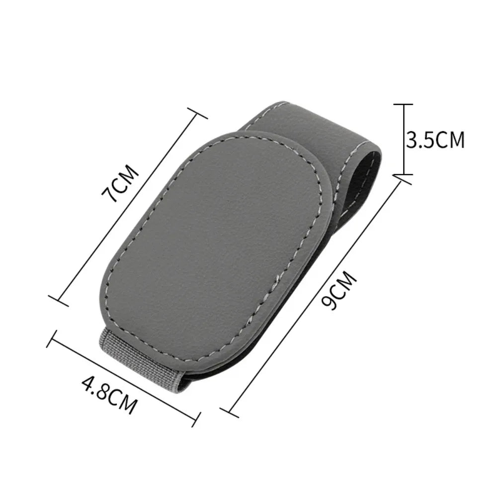 Magnetic Leather Car Eyeglass Clip | Universal Sunglass Holder – Car Accessories | MotorWorld Marketplace