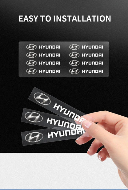 Heat-Resistant Brake Caliper Badge Stickers for Hyundai