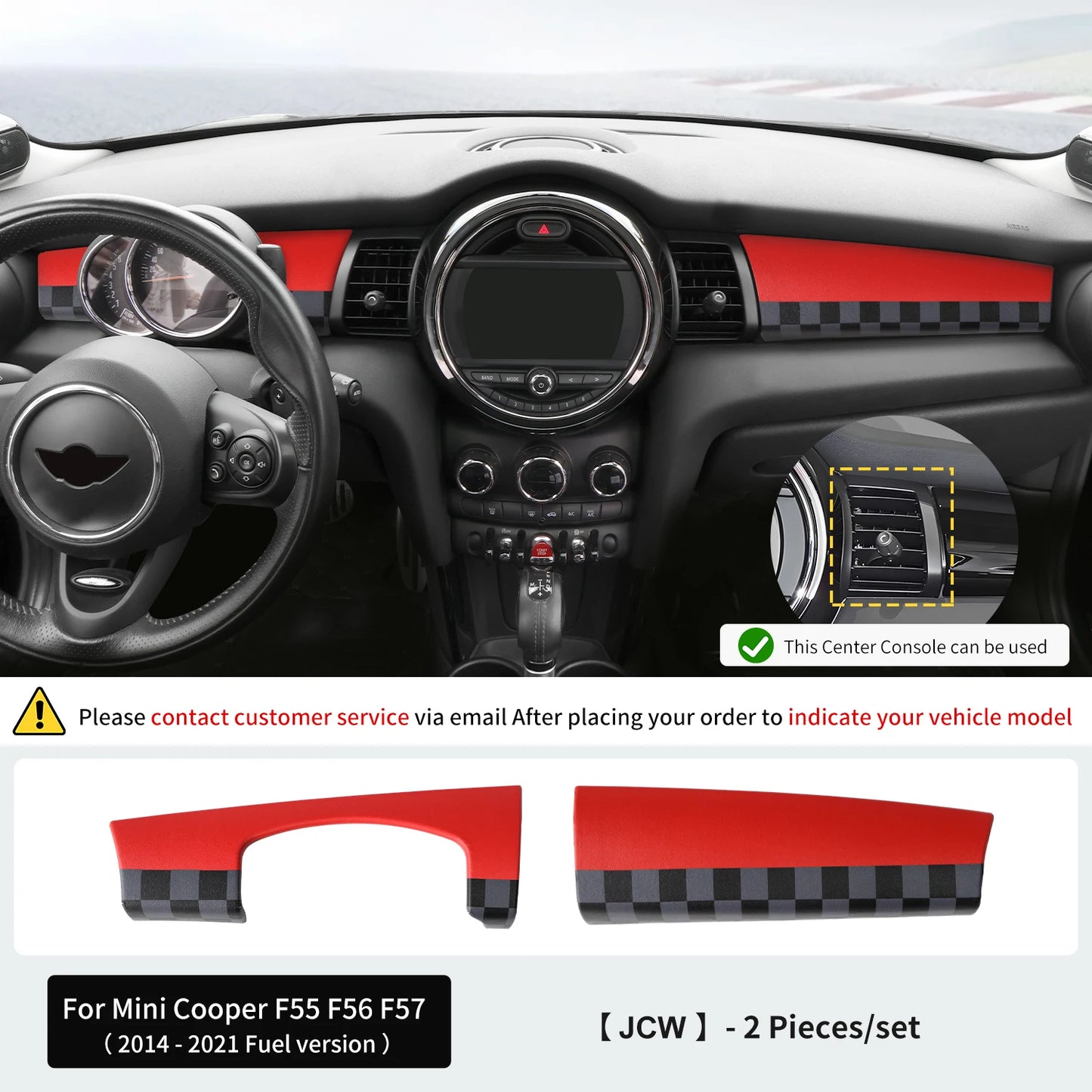 Premium ABS Leather Dashboard Shell for Mini F55/F56/F57 For JCW – Car Accessories | MotorWorld Marketplace