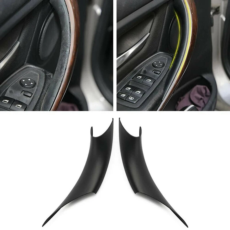 Paire de couvre-poignées de porte noirs pour BMW Série 3 et 4 F30 et F35 (2012-2018)