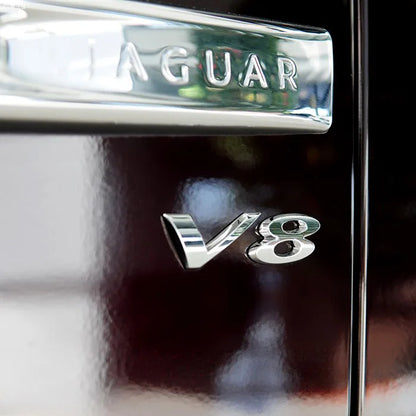 Jaguar V6 3.0 V8 5.0 Fender Emblem Badge Trunk Decal
